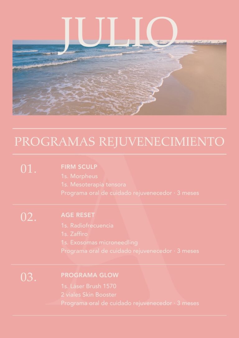 Tratamientos de autor de rejuvenecimiento mes de julio