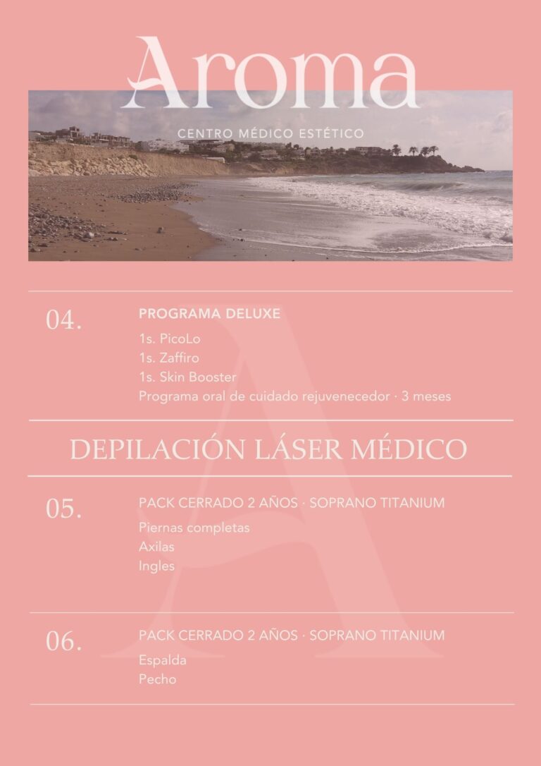 Tratamientos de autor clinica Aroma mes de julio