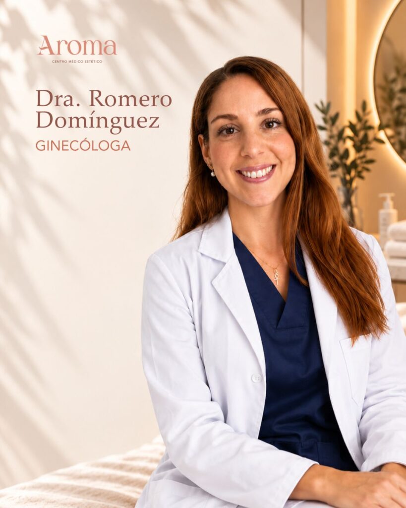 Retrato Dra. Marina Rodríguez. Ginecóloga experta en menopausia y perimenopausia.
