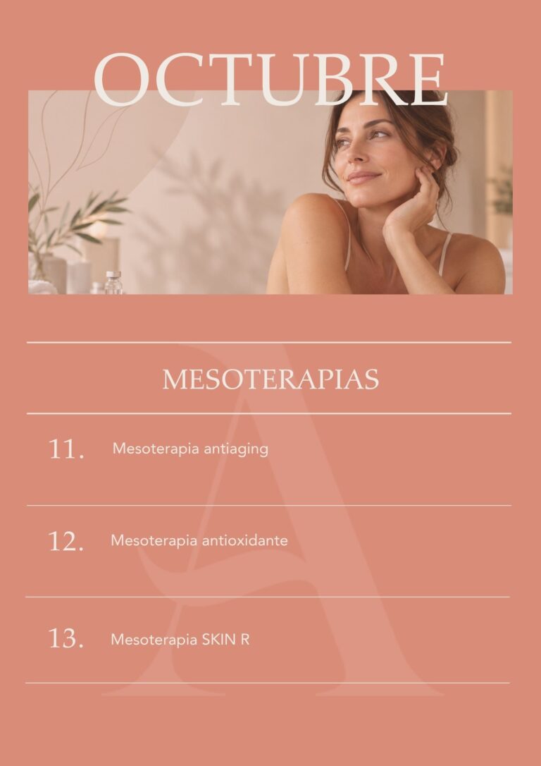 Lista de mesoterapias para octubre en Clínica Aroma